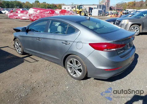 2018 Hyundai Elantra Limited from USA, damaged, VIN KMHD84LF8JU443116